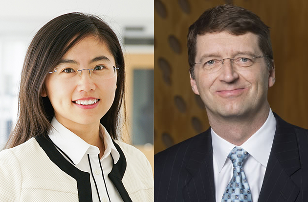 Portraits of Fei Fang and Tuomas Sandholm.